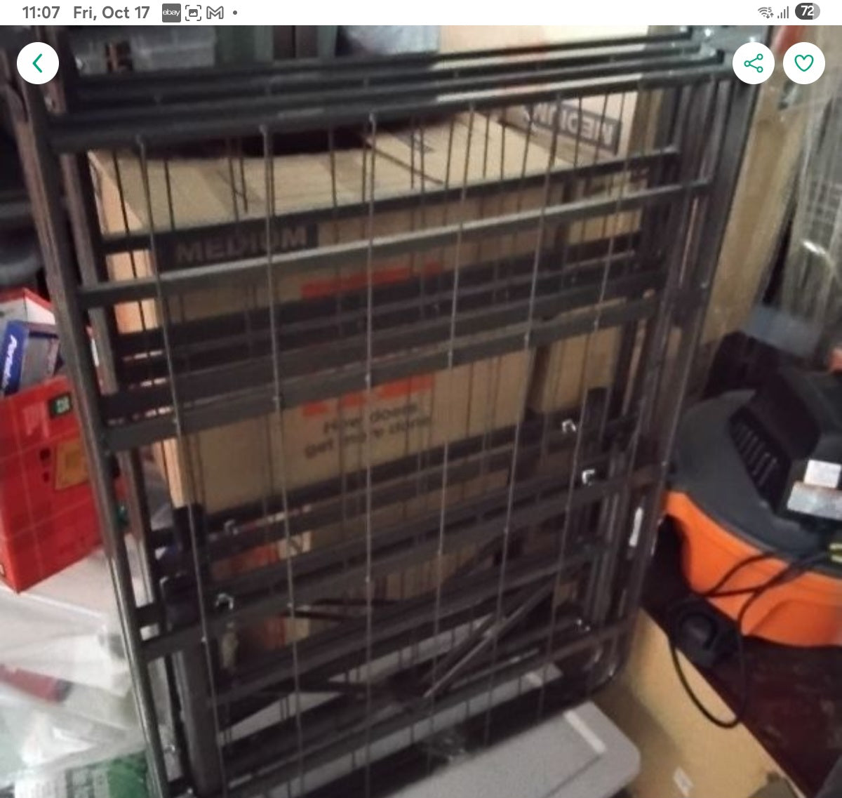 Metal Queen Size Base, like new. Color might vary. LOCAL PICK UP OR DELIVERY.