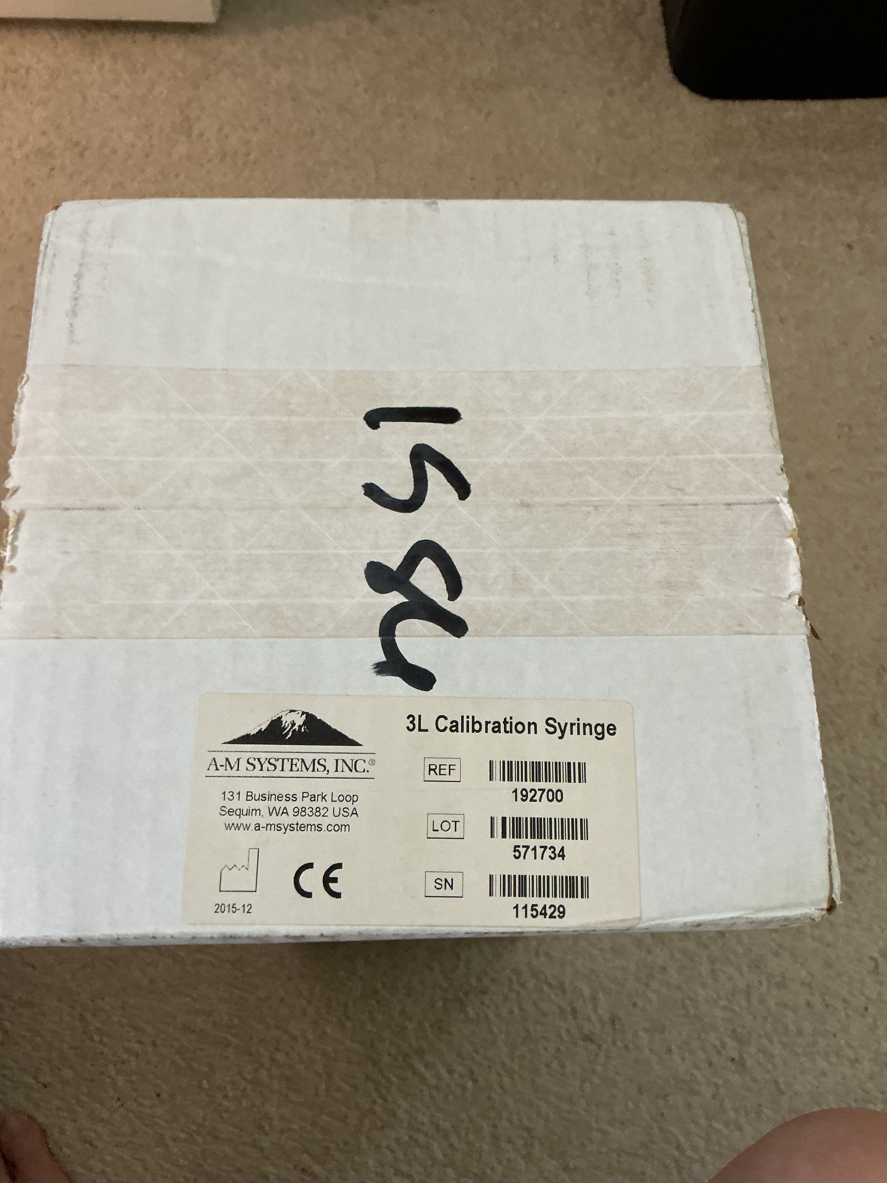 AM System Syringe For Calibration, mint