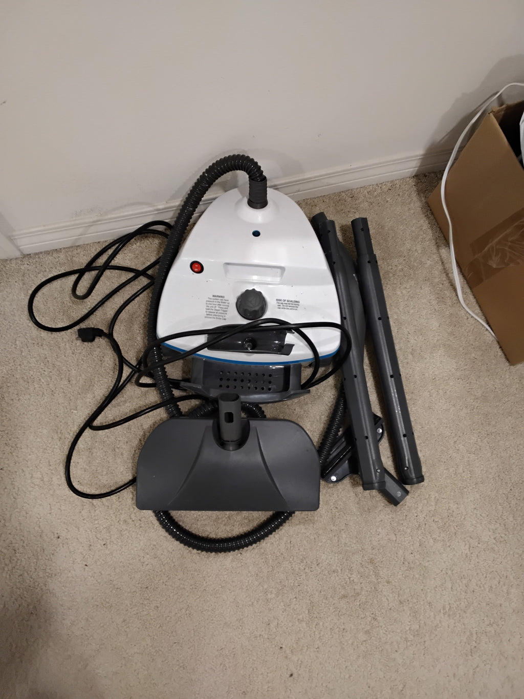 Steamer, excellent, strong steam, adjustable length