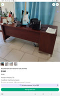 6 Feet Executive Desk, In Good Condition, Local Pick Up Only