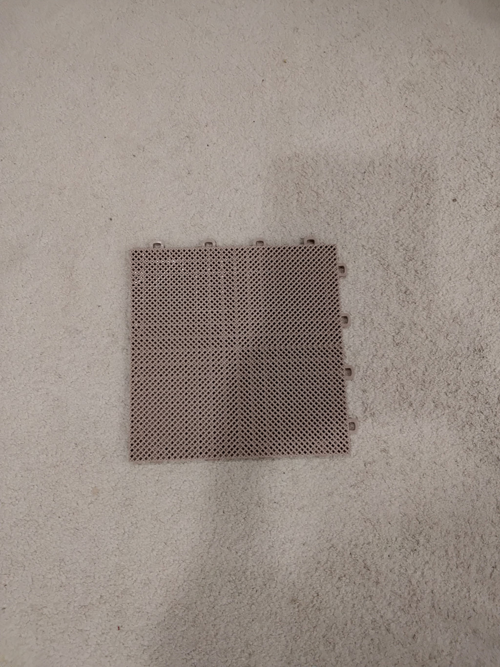 Interlocking floor tile, 12x12inch, slightly less than half inch thick, new