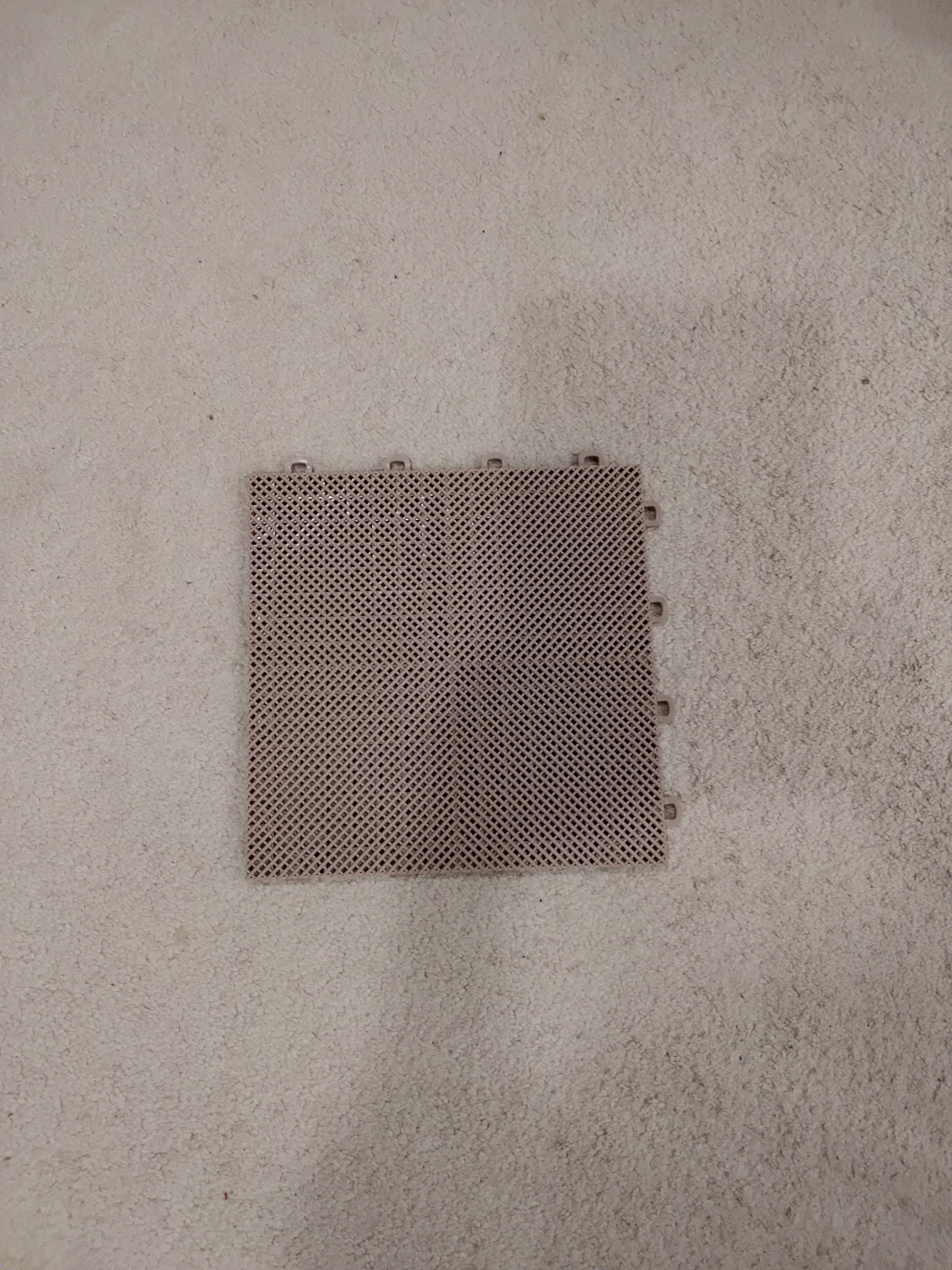 Interlocking floor tile, 12x12inch, slightly less than half inch thick, new