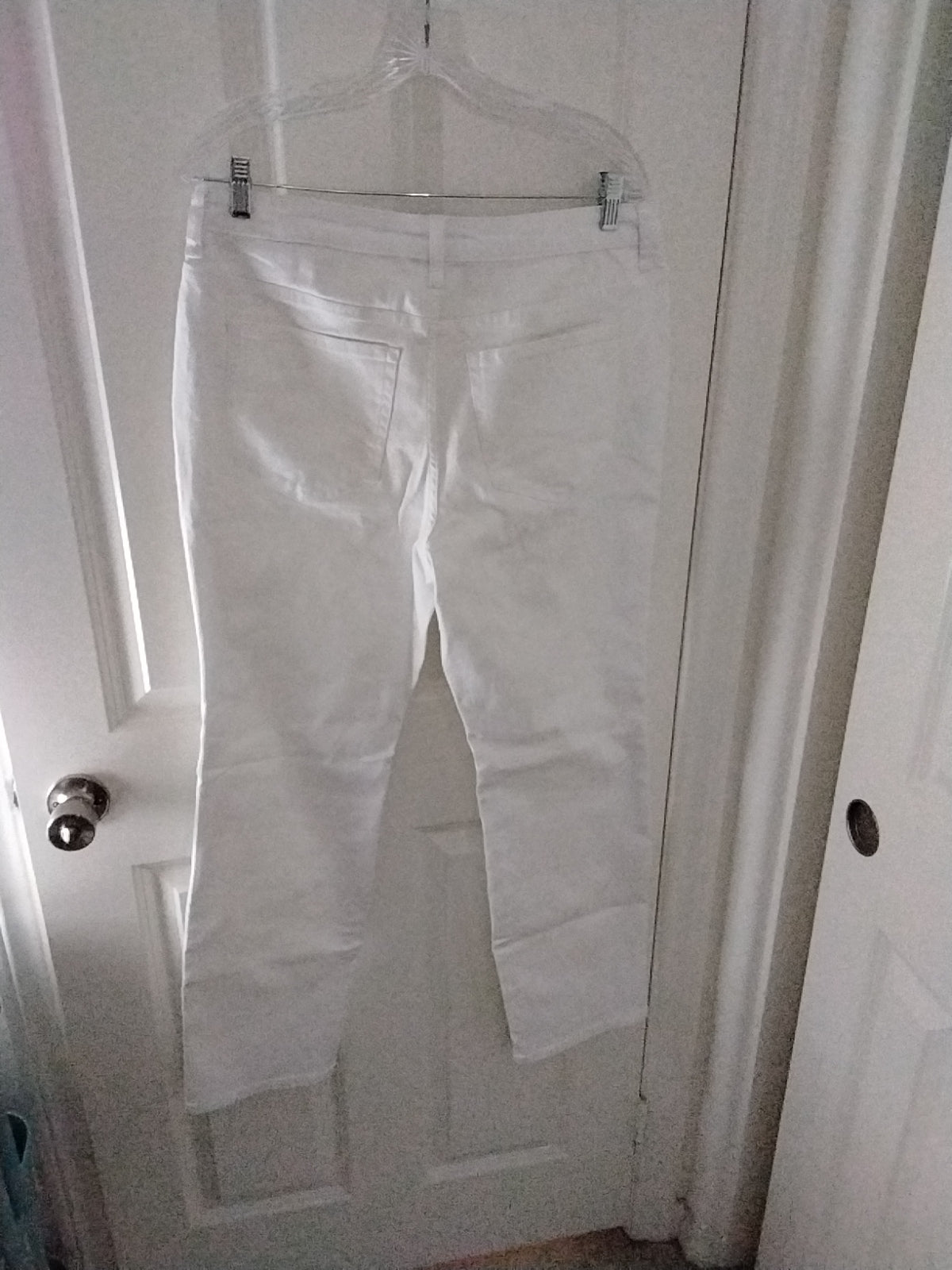 white straight leg jeans, Taĺl, Size 12, new