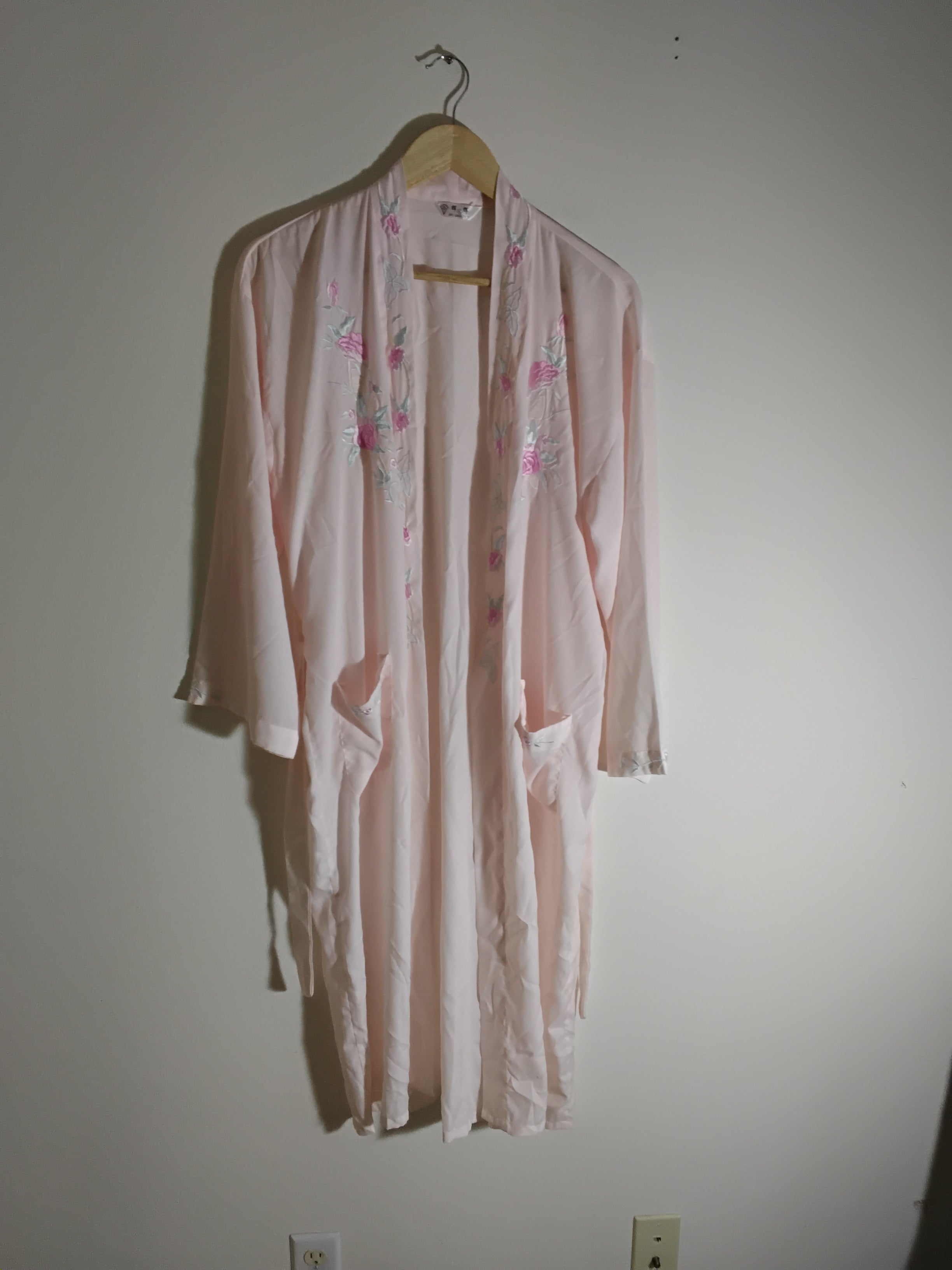Silky Bathing Robe, Mint