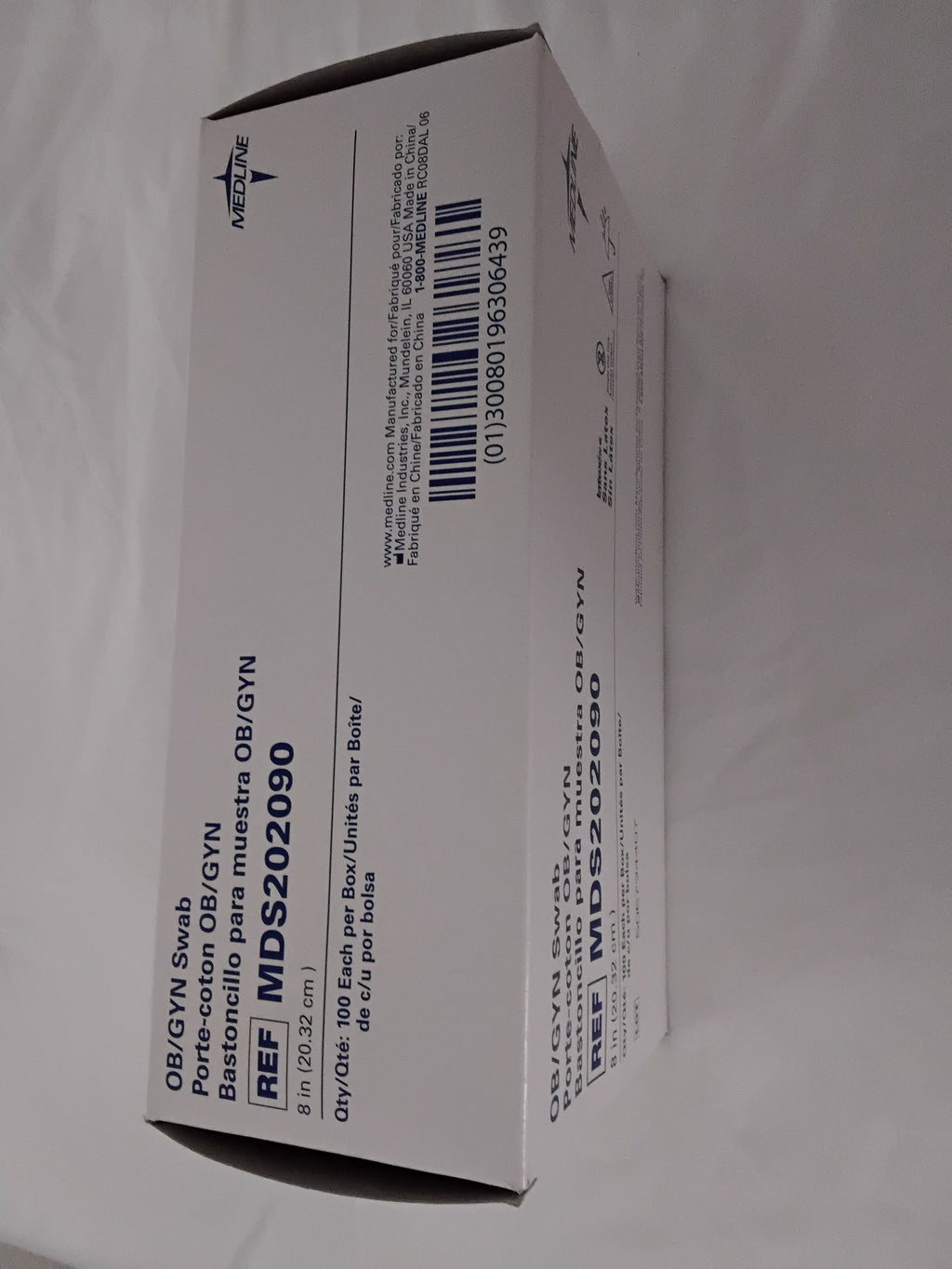 Medline 100 OBGYN 8 inch large Swabs, New in a box