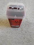 1 qt sharp container With Two Entries, new