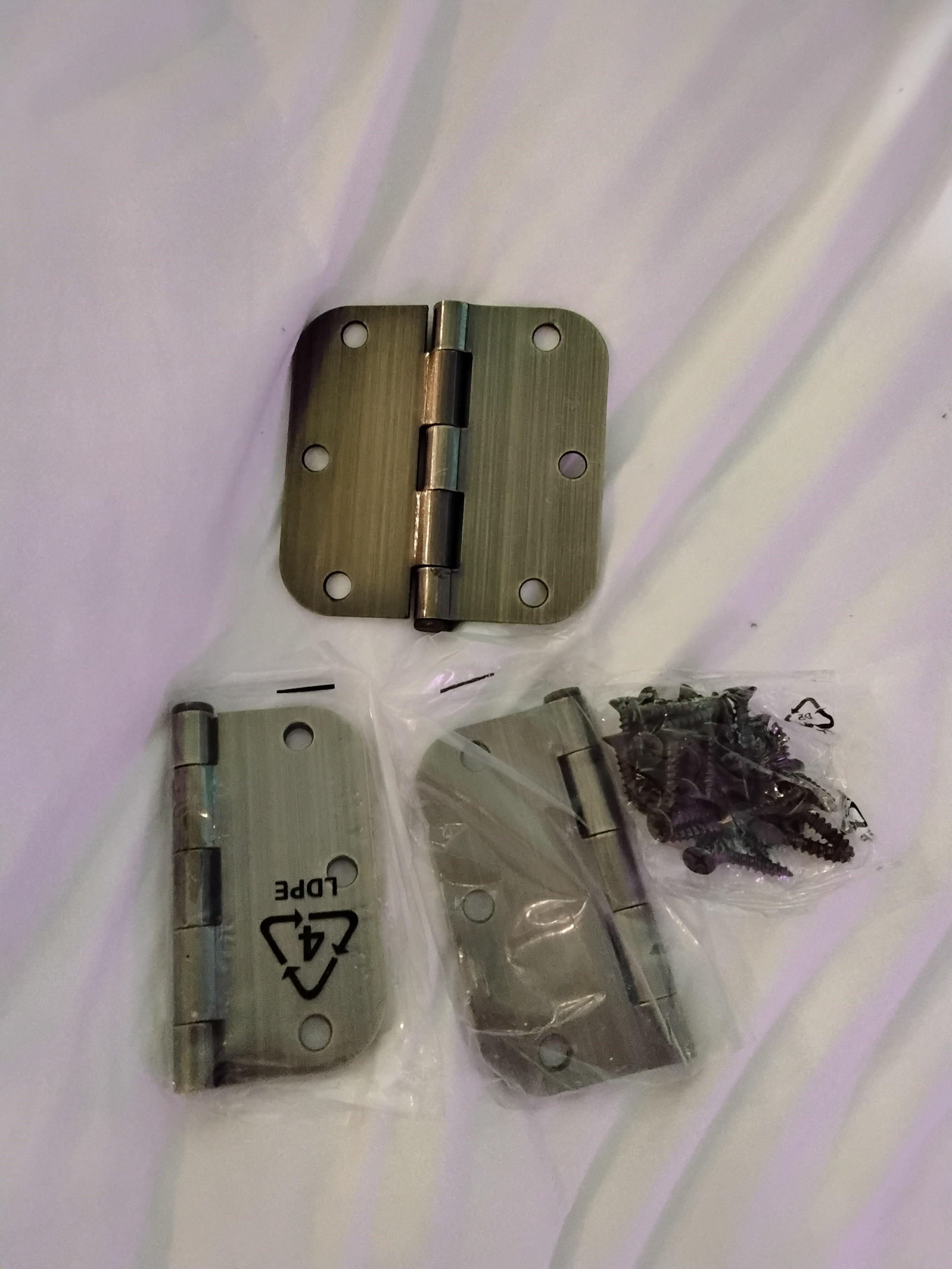 3 Brand New Door Hinge With Accessories