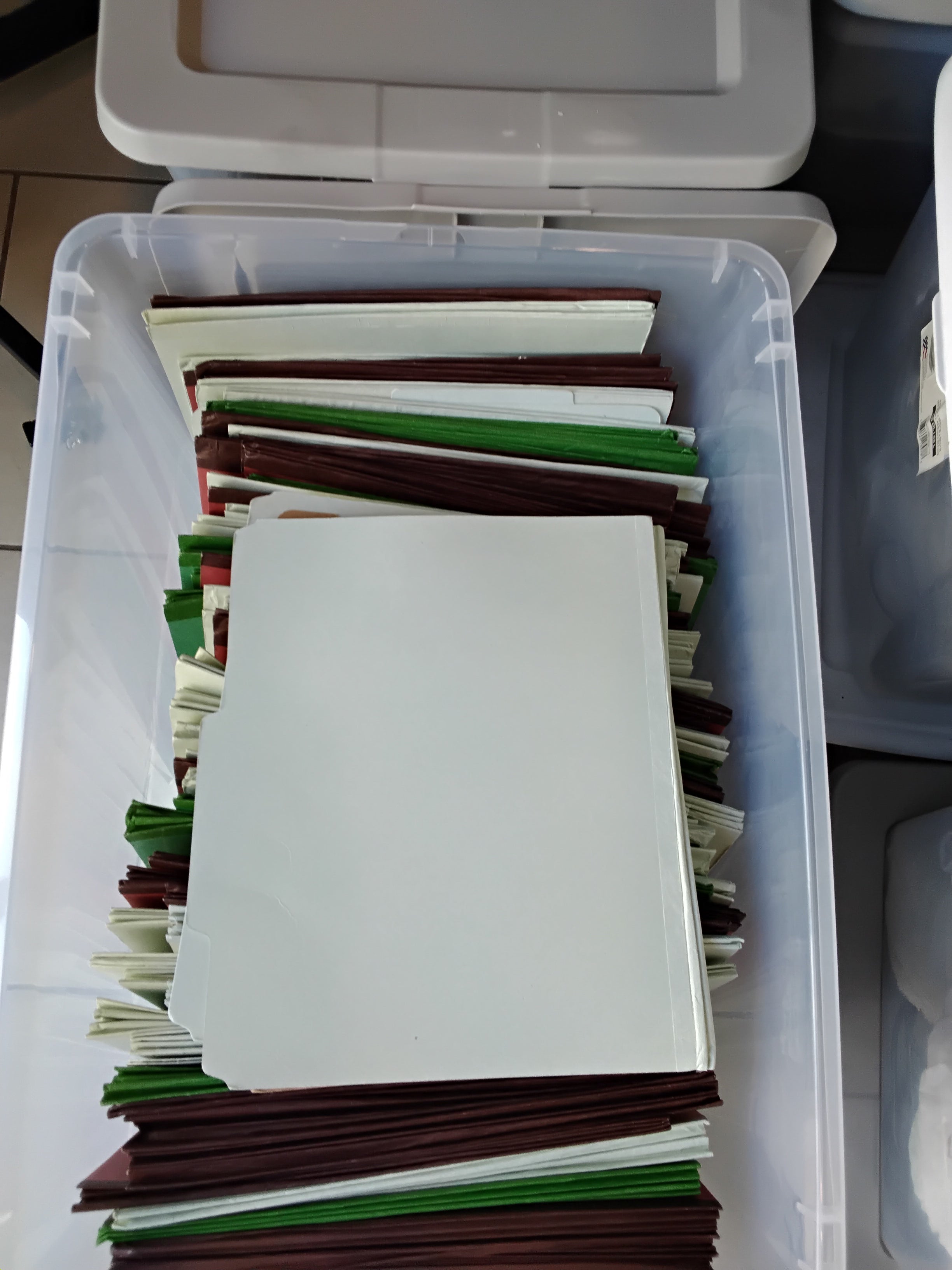 File Folder With Two Dividers, Used, In Good Shape